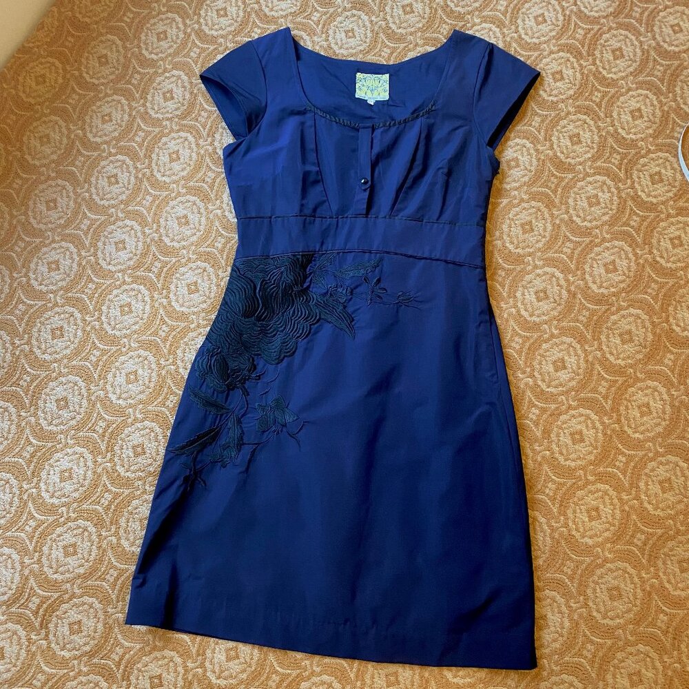 Anthropologie Floreat Detailed Embroidered Dress